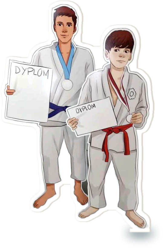 Postacie z dyplomami